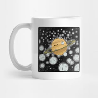 Saturn's moons Mug